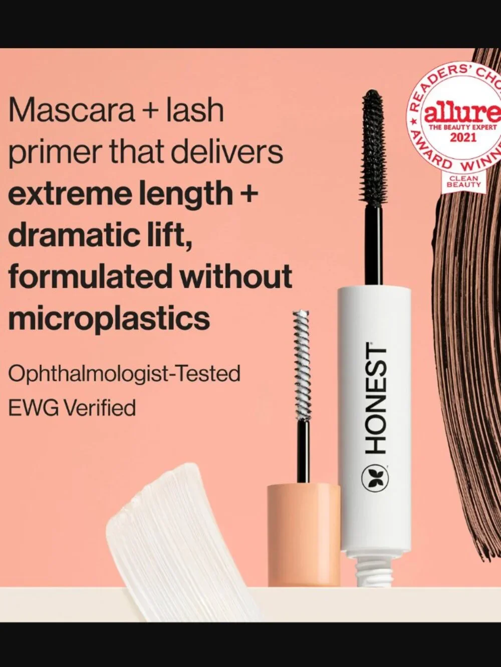 🔥3/$30 NIB The Honest Company Extreme Length Mascara + Lash Primer $19.99